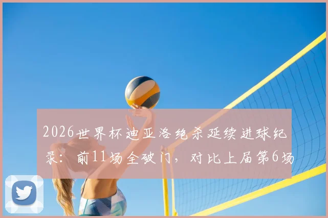 2026世界杯迪亚洛绝杀延续进球纪录：前11场全破门，对比上届第6场即交白卷详解